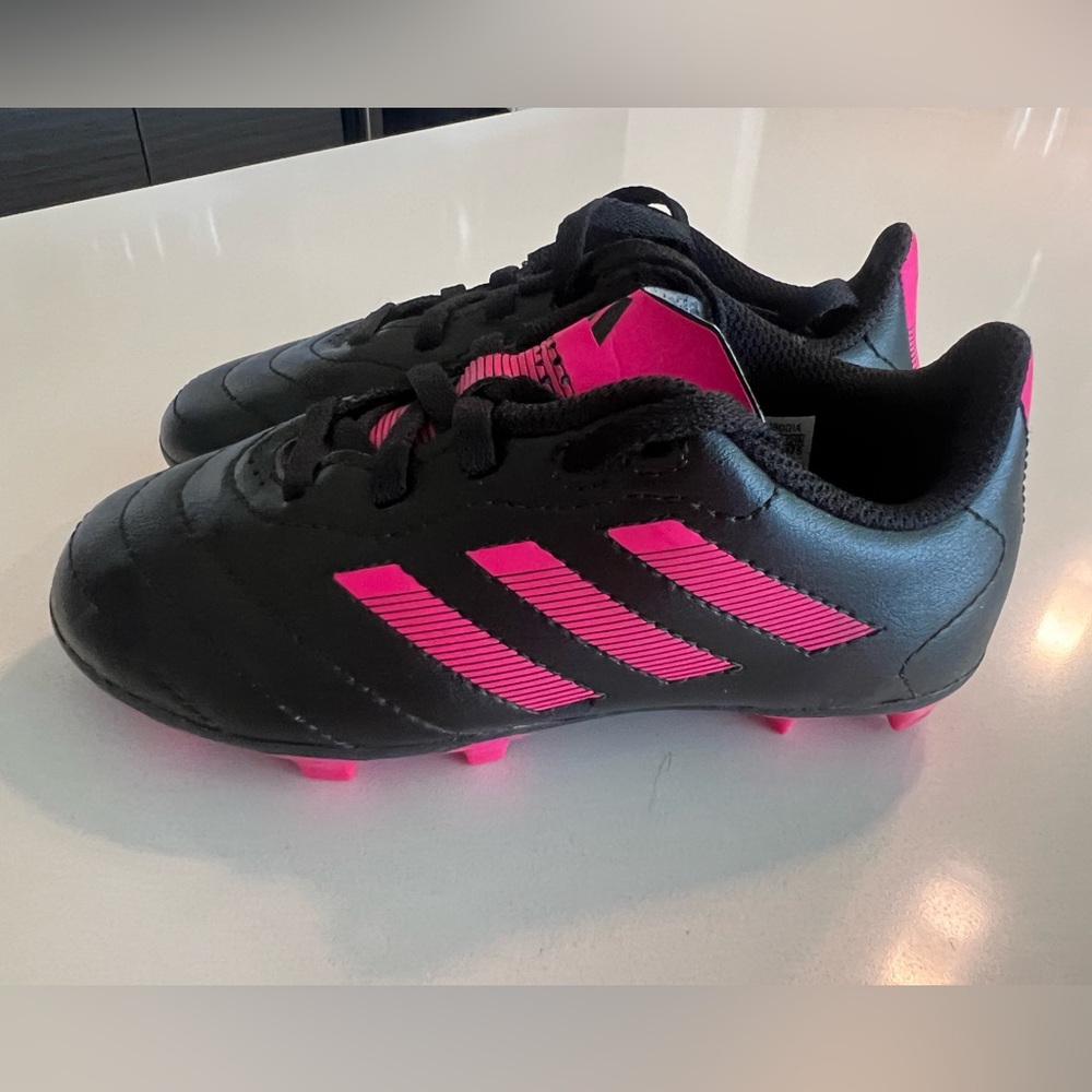 Adidas Black and Pink Athletic Footwear